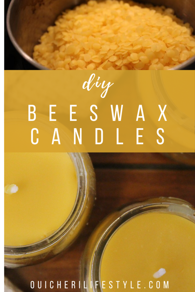 DIY beewax candles