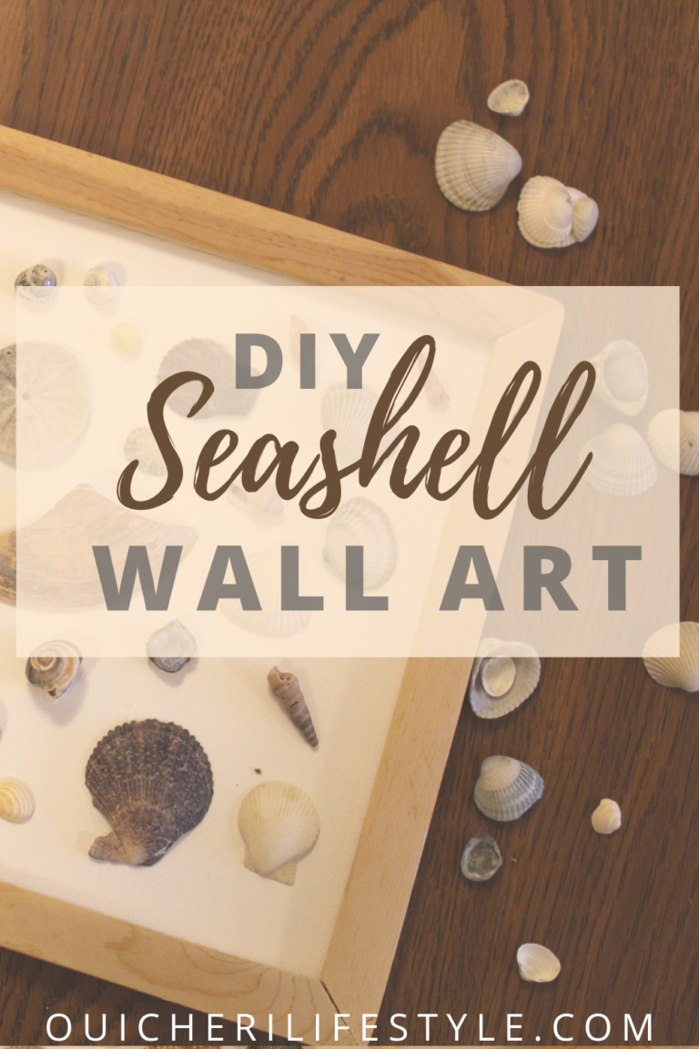 DIY Seashell Wall Art Craft- DIY Nature Display - Oui Chéri Lifestyle