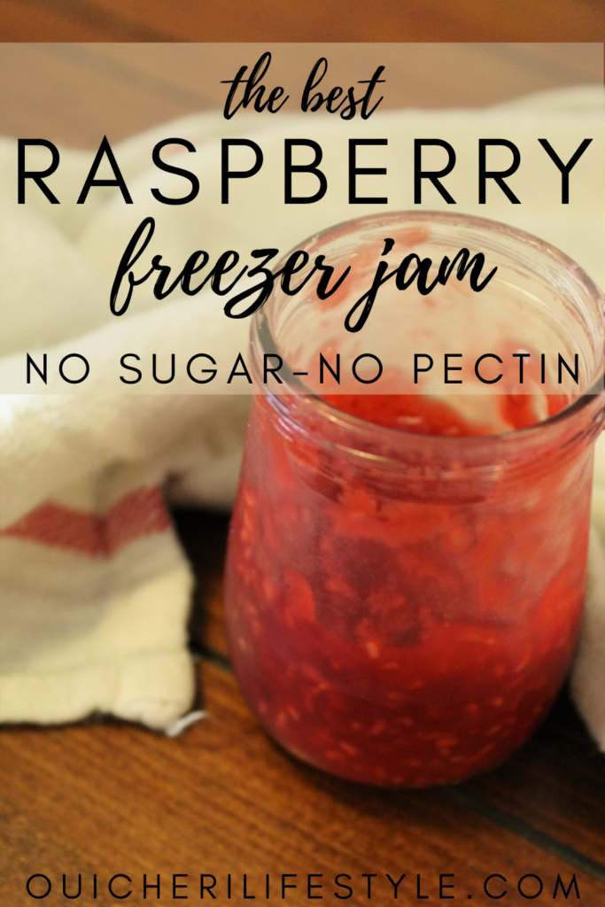 no sugar raspberry freezer jam